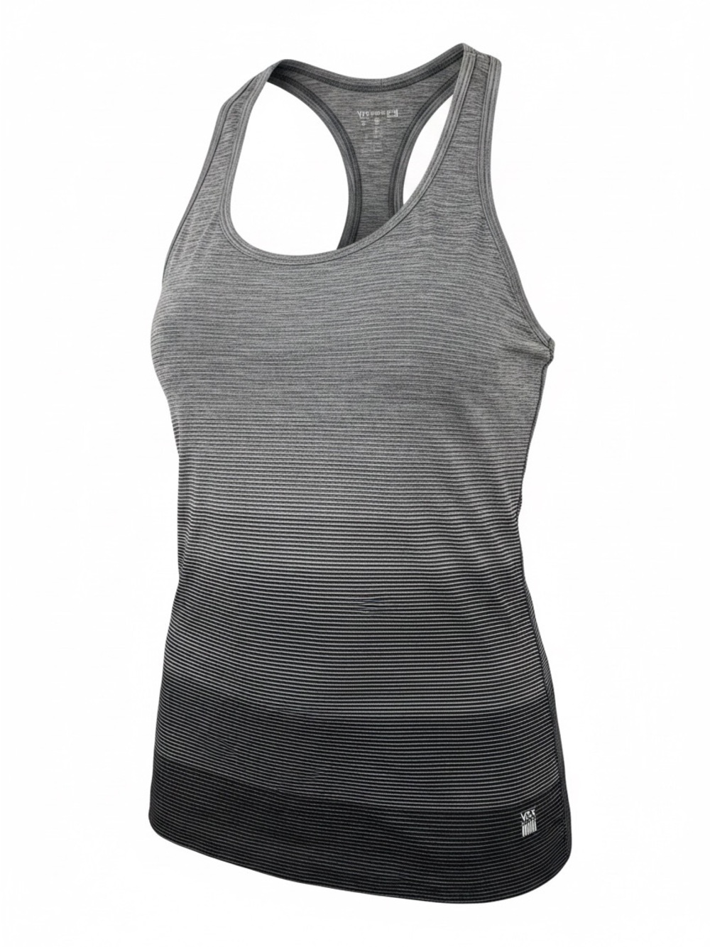 NWT Victoria's Secret VSX Sport Studio Tank Top Gray Black Ombre Medium